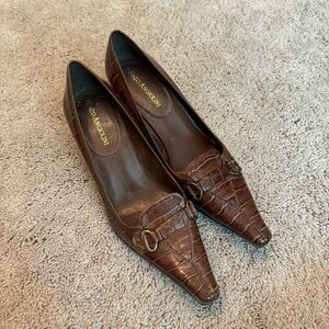 Enzo Angiolini Leather Kitten Heels